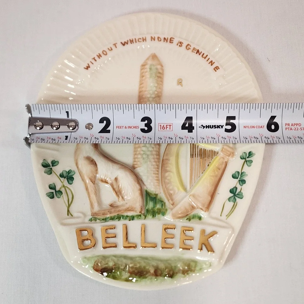 Belleek Collectors Society 1979 Trade Mark Plaque Founder Member Irish Pottery